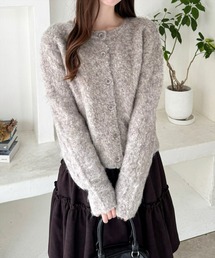 clear | ブークレ起毛ニットカーディガン[大人かわいい] ≪2024AW新作≫(カーディガン/ボレロ)