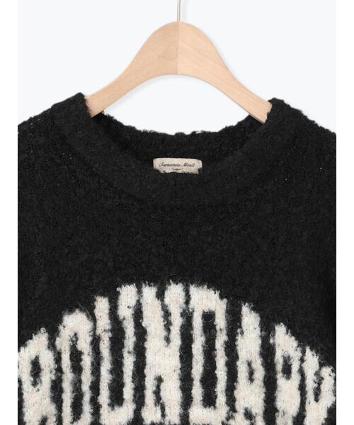 Samansa Mos2（サマンサ モスモス）の「【マシンウォッシャブル】ブークレロゴニット（ニット/セーター・レディース・グレー/ブラック/ベージュ/グリーン・F）」の16枚目の写真