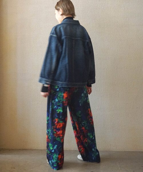 JOURNAL STANDARD LUXE（ジャーナルスタンダード　ラックス）の「Cu/Rローンフラワー イージーパンツ（その他パンツ・レディース・コバルトブルー・FREE）」の3枚目の写真