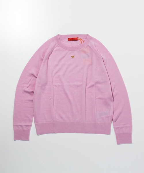 MAX&Co.(マックス アンド コー)の「Max&Co.(マックスアンドコー)Kids & Junior ワンポイントニットセーター(ニット/セーター・キッズ・ライトブルー/ライトピンク/ライトイエロー・12Y/14Y/16Y)」の3枚目の写真