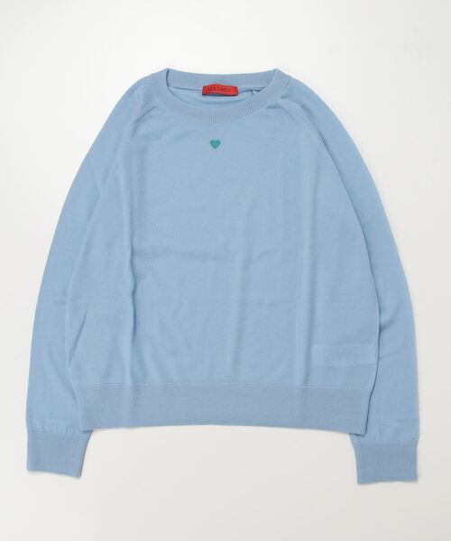 MAX&Co.(マックス アンド コー)の「Max&Co.(マックスアンドコー)Kids & Junior ワンポイントニットセーター(ニット/セーター・キッズ・ライトブルー/ライトピンク/ライトイエロー・12Y/14Y/16Y)」の6枚目の写真