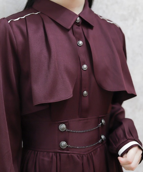 axes femme（アクシーズファム）の「ハイウエストフラシワンピース