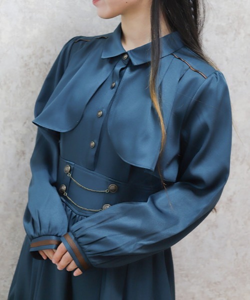 axes femme(アクシーズファム)の「ハイウエストフラシワンピース(ワンピース・レディース・ブラック/グリーン/ワイン/モカ/ネイビー・FREE)」の21枚目の写真