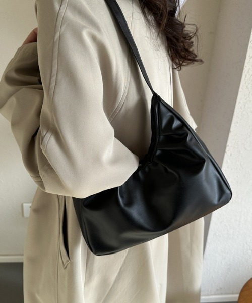 Teem Store（チームストア）の「スクエアミニハーフムーンバッグ ショルダーワンハンドルバッグ（ショルダーバッグ・レディース・ブラック/ブラウン/ホワイト・F）」の18枚目の写真