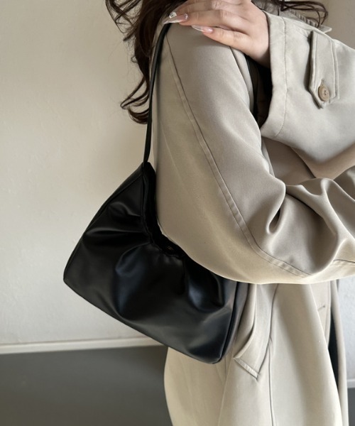 Teem Store（チームストア）の「スクエアミニハーフムーンバッグ ショルダーワンハンドルバッグ（ショルダーバッグ・レディース・ブラック/ブラウン/ホワイト・F）」の19枚目の写真