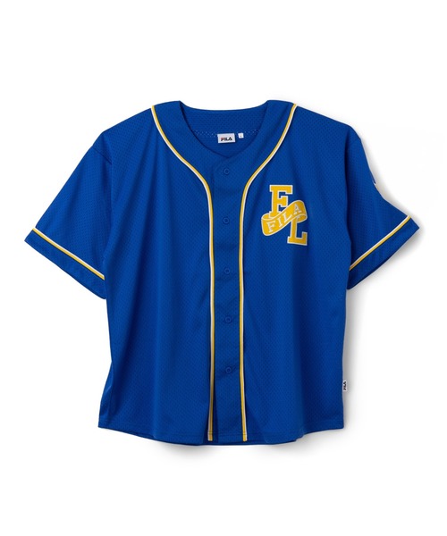 FILA - フィラ  ボール柄ワンピース(ブルー) セール】【IMP. 影山拓也さん着用】ベースボールシャツ（Tシャツ