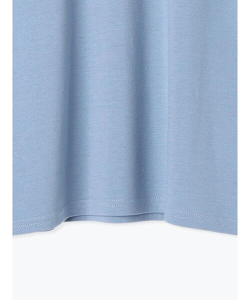 Samansa Mos2 blue（サマンサモスモスブルー）の「【帯電防止】タートルネックプルオーバー（ニット/セーター・レディース・ブルー/オフホワイト/ブラック・F）」の13枚目の写真