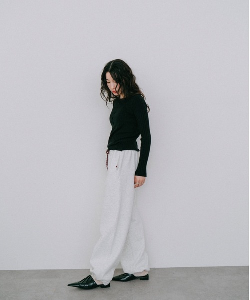 DRWCYS（ドロシーズ）の「アイレットリブニットトップス（ニット/セーター・レディース・ブラック/グレー・FREE）」の4枚目の写真