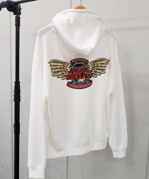 spiritoso(スピリトーゾ)の「【spiritoso】ウイングさがら刺繍バックプリントパーカー(パーカー・レディース・オフホワイト/ピンクベージュ/グレイッシュベージュ・FREE)」の21枚目の写真