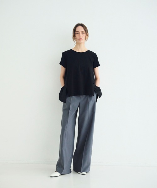 N.O.R.C（ノーク）の「ウォシャブルワイドストレートパンツ【CLEAN MOTION】（その他パンツ・レディース・ブラック/グレー/ネイビー/チャコール・S/M）」の17枚目の写真