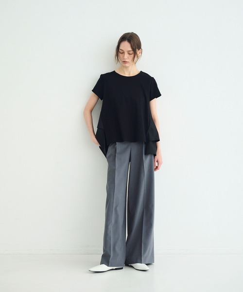 N.O.R.C（ノーク）の「ウォシャブルワイドストレートパンツ【CLEAN MOTION】（その他パンツ・レディース・ブラック/グレー/ネイビー/チャコール・S/M）」の18枚目の写真