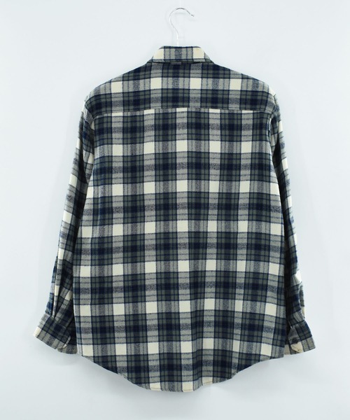 LABORATORY R（ラボラトリーアール）の「【ヴィンテージ古着】80’s Grizzly チェック柄シャツ（シャツ/ブラウス・メンズ・ブルー・MEDIUM）」の9枚目の写真