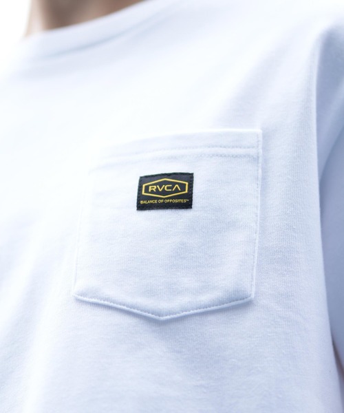 RVCA(ルーカ)の「RVCA/ルーカ 半袖Tシャツ ポケット BF041-262(Tシャツ/カットソー・メンズ・スミクロ/ブラック/ホワイト・L/M/S)」の11枚目の写真