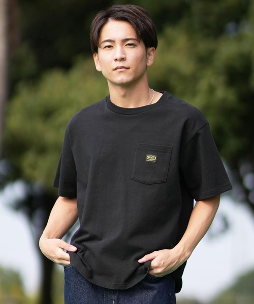 RVCA(ルーカ)の「RVCA/ルーカ 半袖Tシャツ ポケット BF041-262(Tシャツ/カットソー・メンズ・スミクロ/ブラック/ホワイト・L/M/S)」の12枚目の写真