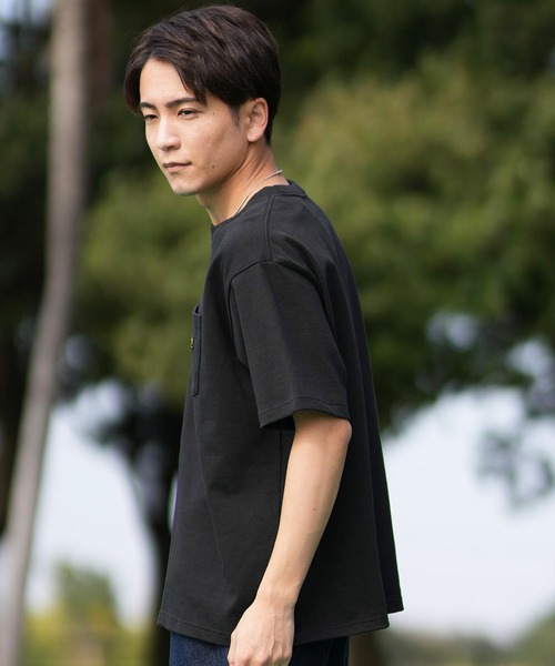 RVCA(ルーカ)の「RVCA/ルーカ 半袖Tシャツ ポケット BF041-262(Tシャツ/カットソー・メンズ・スミクロ/ブラック/ホワイト・L/M/S)」の13枚目の写真