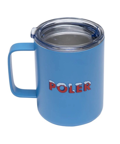 POLeR(ポーラー)の「【POLeR/ポーラー】 真空断熱構造マグカップ(グラス/マグカップ/タンブラー・メンズ・ブルー/ホワイト・フリー)」の1枚目の写真