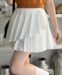 Ada.（エイダ）の「ラップレイヤード ティアード プリーツ ミニスカート（スカート）」