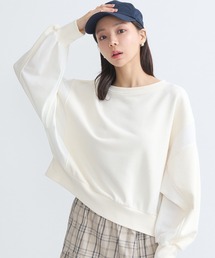 earth music&ecology（アースミュージックアンドエコロジー）の「異素材ドッキングスウェット（スウェット・レディース）」