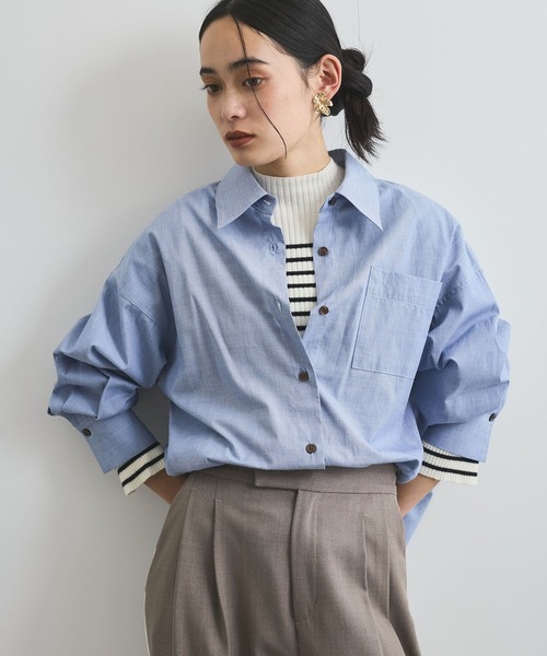 VIS(ビス)の「【2WAY】カシュクールシャツ【洗える】(シャツ/ブラウス・レディース・ブラック系その他/イエロー/ブルー系その他4・FREE)」の10枚目の写真