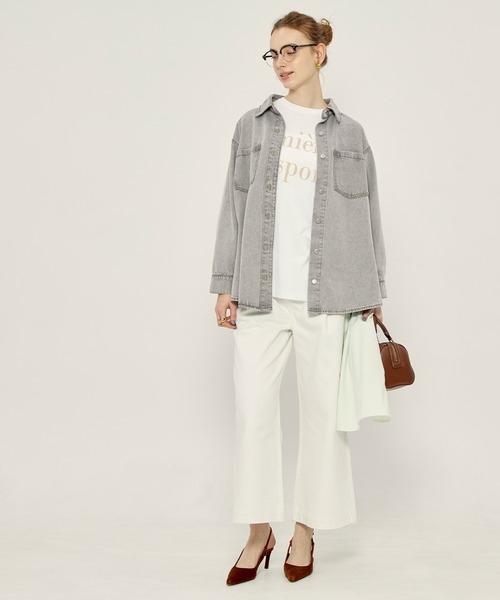 coca（coca）（コカ）の「オーバーサイズデニムジャケット（デニムジャケット・レディース・グレー/ライトブルー・L/M）」の21枚目の写真