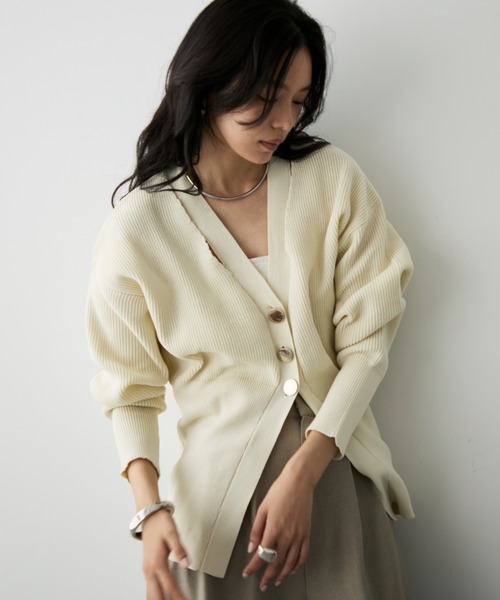 【Odori】PATOU カットワークカラー カーディガン Patou | カットワークカラー カーディガン