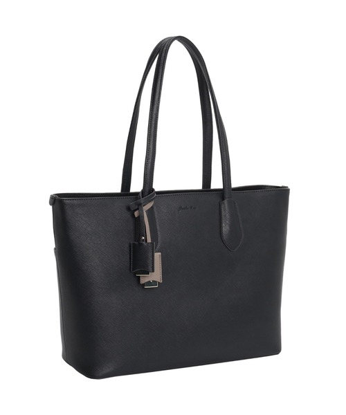 Jewelna Rose(ジュエルナローズ)の「リタ・トートバッグ A4サイズ 16146(トートバッグ・レディース・ブラック/ライトベージュ/スモークピンク/チャコール/バーガンディー・FREE)」の16枚目の写真