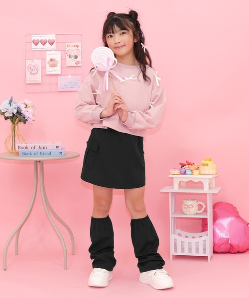 Bee des Bee(ビーデスビー)の「レッグウォーマー付きスカート(スカート・キッズ・ピンク/ラベンダー/アイボリー/ブラック・110cm/120cm/130cm/140cm/150cm/100cm)」の11枚目の写真
