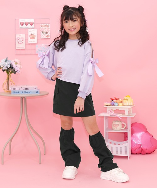 Bee des Bee(ビーデスビー)の「レッグウォーマー付きスカート(スカート・キッズ・ピンク/ラベンダー/アイボリー/ブラック・110cm/120cm/130cm/140cm/150cm/100cm)」の12枚目の写真