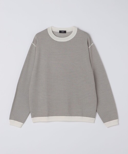 SHIPS(シップス)の「SHIPS:〈洗濯機可能〉14ゲージ マイクロボーダー ウール スウェット ニット(ニット/セーター・メンズ・グリーン/ネイビー/ブラウン・LARGE/MEDIUM/SMALL/X-LARGE)」の16枚目の写真