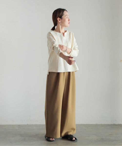 tシャツ パターンミックスジャガード　ワイドP/O レディース NOMBRE IMPAIR（ノンブルアンペール）の「パターンミックス