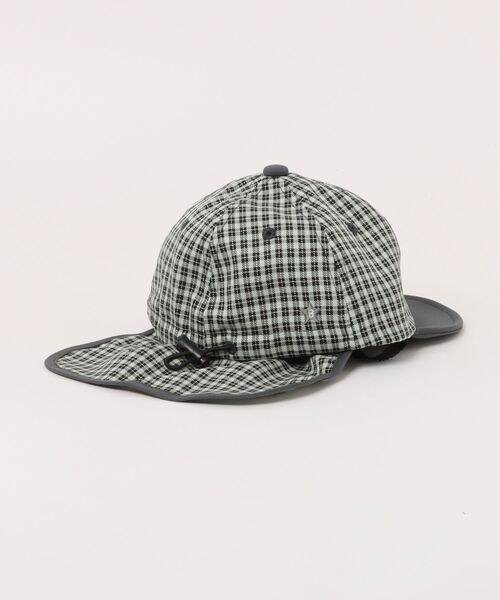 KP DECO（ケーピーデコ）の「チェックロゴキャップ（キャップ・キッズ・チャコールグレー/ベージュ・SMALL/MEDIUM）」の3枚目の写真
