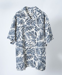 Starting Over（スターティングオーバー）の「leaf pattern open collar shirt short sleeve / リーフ柄 オープンカラー シャツ 半袖（シャツ/ブラウス）」