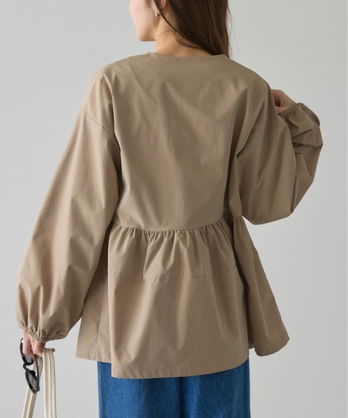 &. NOSTALGIA(アンドドットノスタルジア)の「【ZOZO限定】ペプラムブルゾン(ブルゾン・レディース・ベージュ/チャコールグレー/ブラック・M)」の20枚目の写真