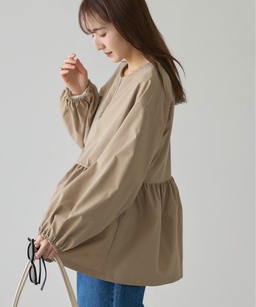 &. NOSTALGIA(アンドドットノスタルジア)の「【ZOZO限定】ペプラムブルゾン(ブルゾン・レディース・ベージュ/チャコールグレー/ブラック・M)」の19枚目の写真