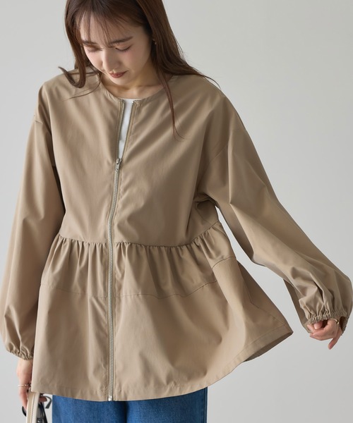 &. NOSTALGIA(アンドドットノスタルジア)の「【ZOZO限定】ペプラムブルゾン(ブルゾン・レディース・ベージュ/チャコールグレー/ブラック・M)」の22枚目の写真