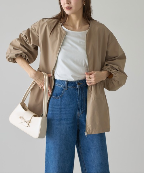 &. NOSTALGIA(アンドドットノスタルジア)の「【ZOZO限定】ペプラムブルゾン(ブルゾン・レディース・ベージュ/チャコールグレー/ブラック・M)」の15枚目の写真