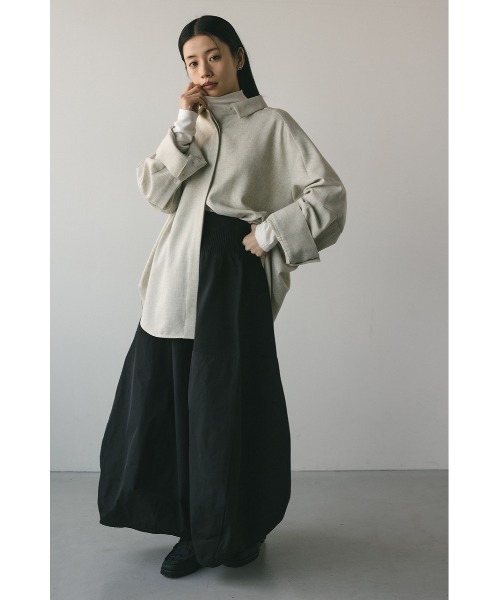 STYLEMIXER（スタイルミキサー）の「ドッキングコクーンスカート（スカート・レディース・レッド/ブラック・SMALL/MEDIUM）」の3枚目の写真