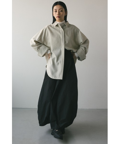 STYLEMIXER（スタイルミキサー）の「ドッキングコクーンスカート（スカート・レディース・レッド/ブラック・SMALL/MEDIUM）」の4枚目の写真