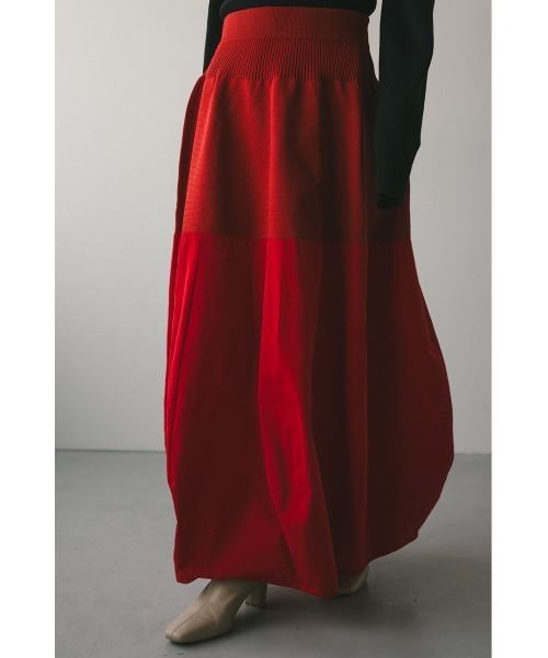 STYLEMIXER（スタイルミキサー）の「ドッキングコクーンスカート（スカート・レディース・レッド/ブラック・SMALL/MEDIUM）」の13枚目の写真