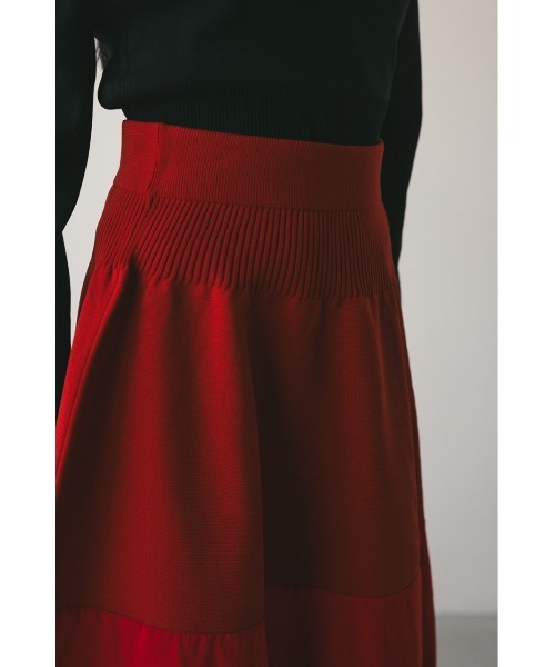 STYLEMIXER（スタイルミキサー）の「ドッキングコクーンスカート（スカート・レディース・レッド/ブラック・SMALL/MEDIUM）」の15枚目の写真