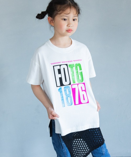 LOWRYS FARM（ローリーズファーム）の「アソートＢＩＧネオンＳＳＴ　323201（Tシャツ/カットソー・キッズ・オフホワイト/グレー/チャコールグレー/イエロー/ホワイト系その他/ブラック/グレー系その他/ホワイト系その他2・110cm/120cm/130cm/140cm/150cm）」の3枚目の写真