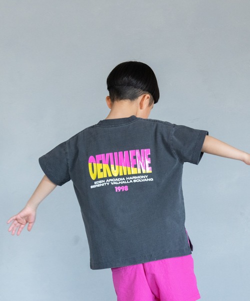 LOWRYS FARM（ローリーズファーム）の「アソートＢＩＧネオンＳＳＴ　323201（Tシャツ/カットソー・キッズ・オフホワイト/グレー/チャコールグレー/イエロー/ホワイト系その他/ブラック/グレー系その他/ホワイト系その他2・110cm/120cm/130cm/140cm/150cm）」の7枚目の写真