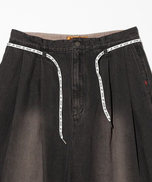 RED KAP（レッドキャップ）の「RED KAP/レッドキャップ 別注 SMU PT-38 2TUCK BAGGY WIDE DENIM PANTS/バギーデニム/ワイドフィット（デニムパンツ・メンズ・ブラック/ネイビー/ブルー・MEDIUM/LARGE）」の5枚目の写真