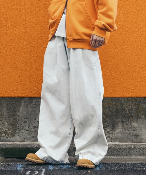 RED KAP（レッドキャップ）の「RED KAP/レッドキャップ 別注 SMU PT-38 2TUCK BAGGY WIDE DENIM PANTS/バギーデニム/ワイドフィット（デニムパンツ・メンズ・ブラック/ネイビー/ブルー・MEDIUM/LARGE）」の20枚目の写真