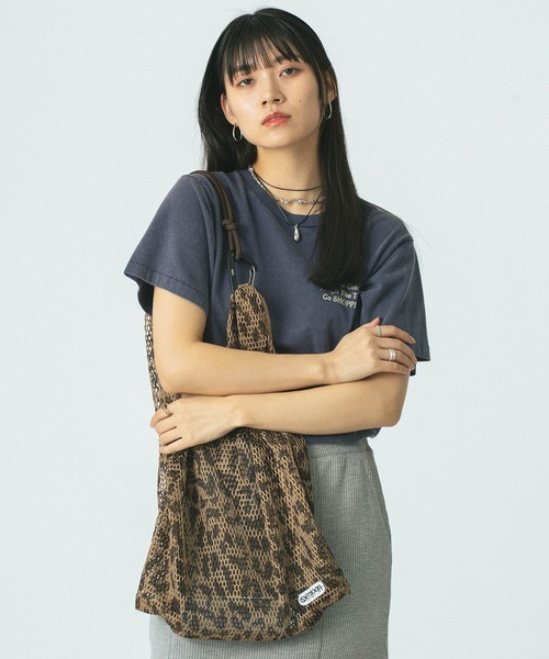 OUTDOOR PRODUCTS（アウトドアプロダクツ）の「【ROSE BUD別注】(OUTDOOR PRODUCTS)MESH SHOPPER（ショルダーバッグ・レディース・ブラウン/ホワイト/ブラック・ONE SIZE）」の11枚目の写真