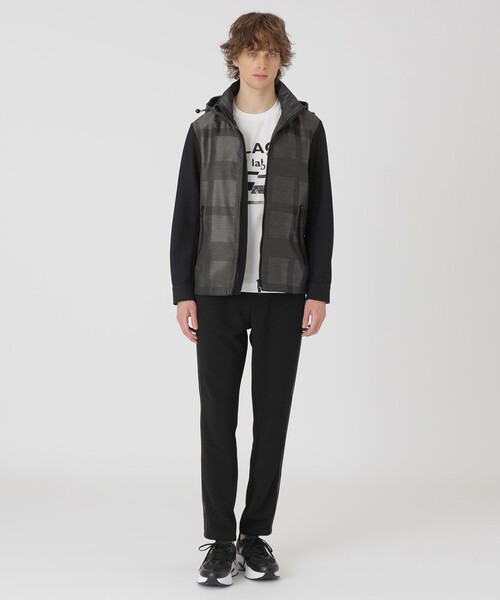 BLACK LABEL CRESTBRIDGE(ブラックレーベル・クレストブリッジ)の「【BLACK lab.】シャドーチェックハイブリッドパーカー(ブルゾン・メンズ・ネイビー/グレー系その他・L/M/XL)」の8枚目の写真
