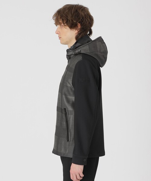 BLACK LABEL CRESTBRIDGE(ブラックレーベル・クレストブリッジ)の「【BLACK lab.】シャドーチェックハイブリッドパーカー(ブルゾン・メンズ・ネイビー/グレー系その他・L/M/XL)」の10枚目の写真