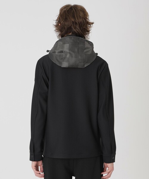 BLACK LABEL CRESTBRIDGE(ブラックレーベル・クレストブリッジ)の「【BLACK lab.】シャドーチェックハイブリッドパーカー(ブルゾン・メンズ・ネイビー/グレー系その他・L/M/XL)」の11枚目の写真