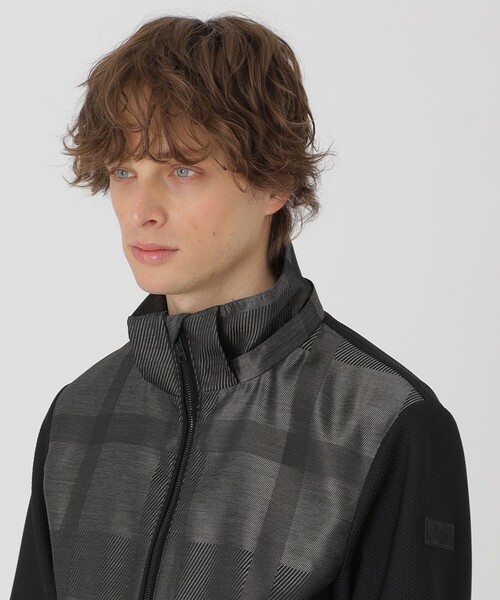 BLACK LABEL CRESTBRIDGE(ブラックレーベル・クレストブリッジ)の「【BLACK lab.】シャドーチェックハイブリッドパーカー(ブルゾン・メンズ・ネイビー/グレー系その他・L/M/XL)」の14枚目の写真