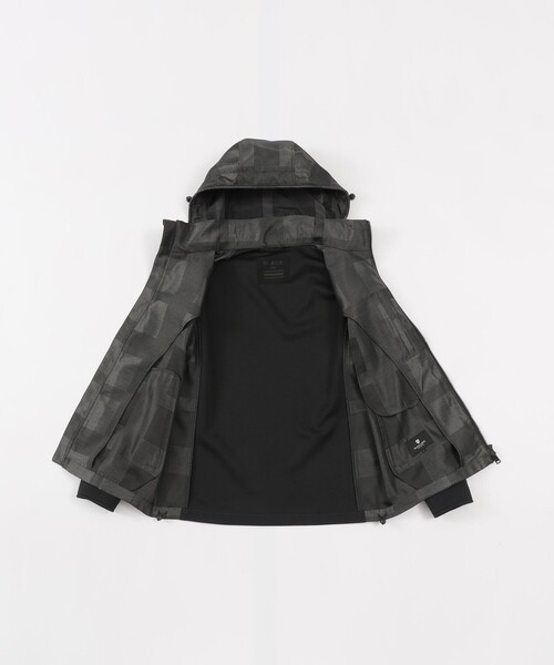 BLACK LABEL CRESTBRIDGE(ブラックレーベル・クレストブリッジ)の「【BLACK lab.】シャドーチェックハイブリッドパーカー(ブルゾン・メンズ・ネイビー/グレー系その他・L/M/XL)」の16枚目の写真